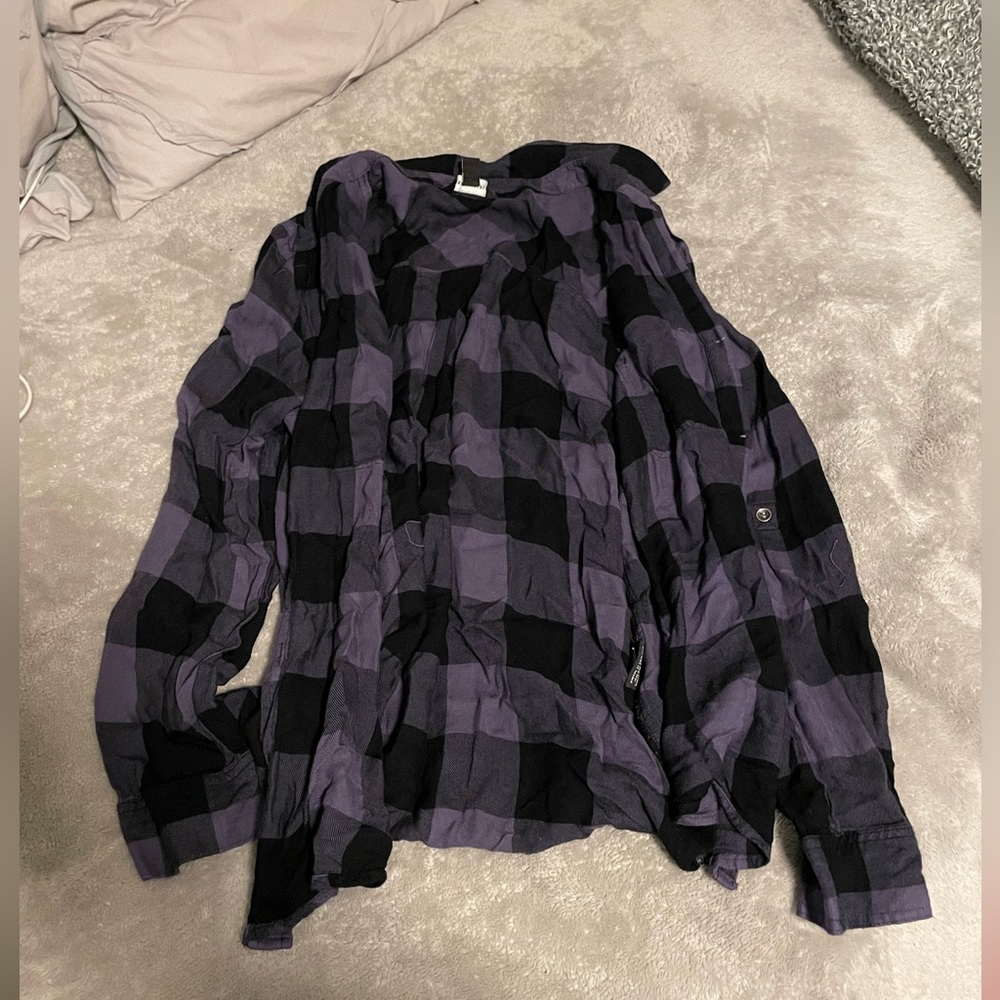purple&black flannel